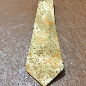 Gold Brocade Dragon Necktie